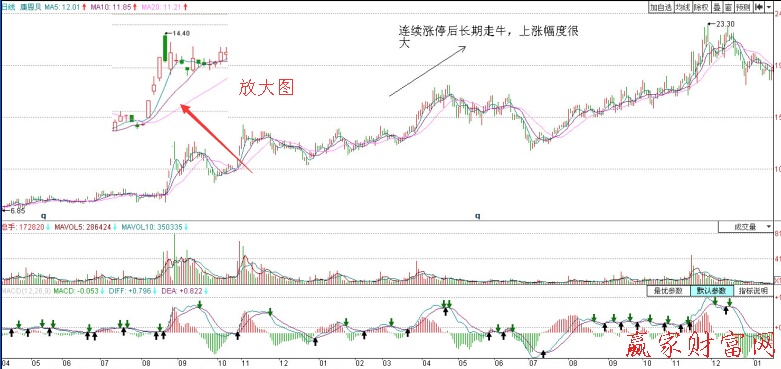 康恩貝(600572)的整體日K線(xiàn)圖