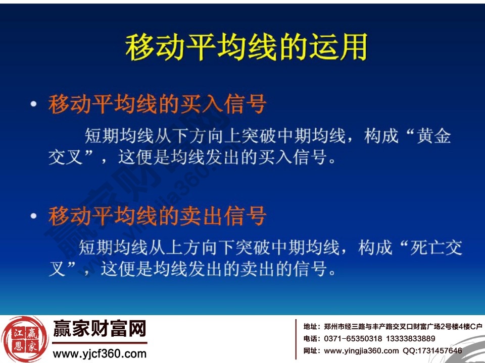 移動平均線在期貨市場中如何運(yùn)用