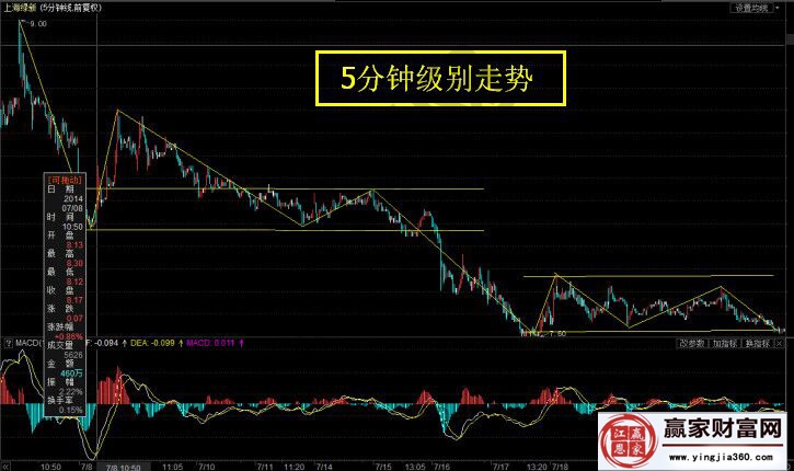 上海綠新的5分鐘走勢(shì)圖